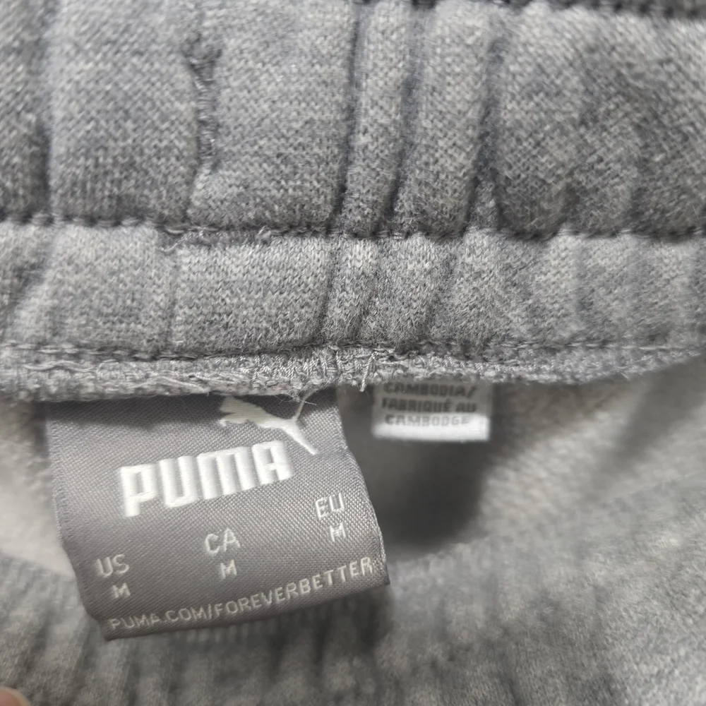 ​PUMA Gray Logo Tape Joggers
